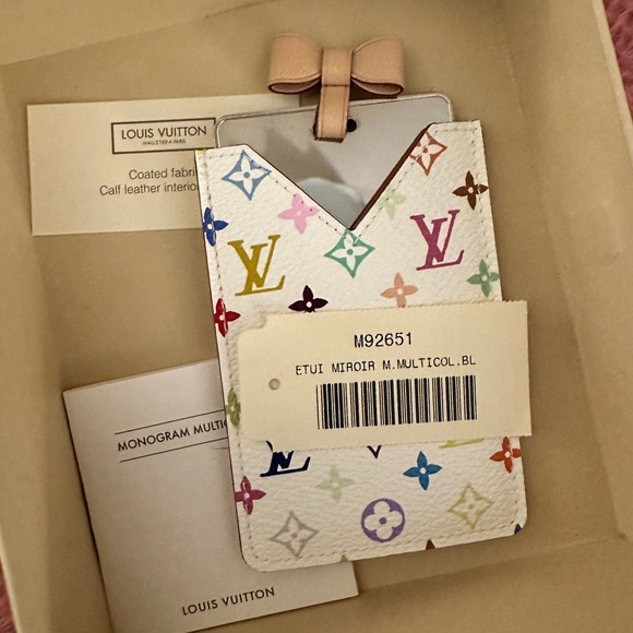 Louis Vuitton multi-colored monogram case with mirror - Picture 5 of 6